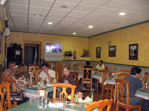 Saln del bar-restaurante "Thaifa", Santa Elena (Jan). 